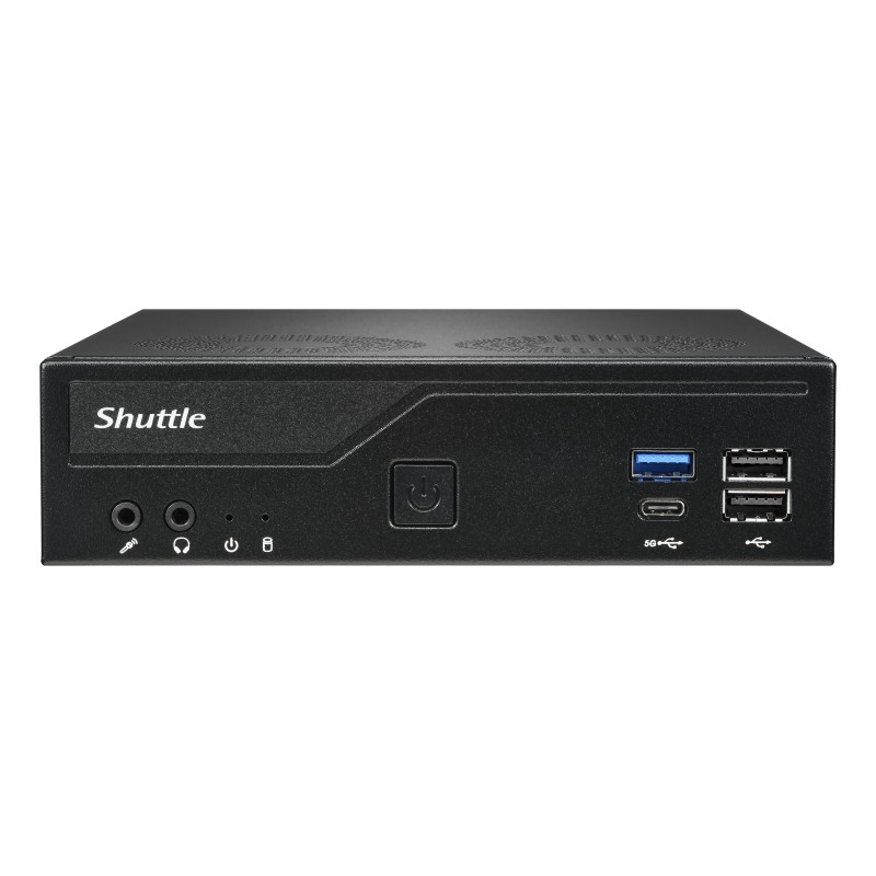 Shuttle XPС slim DH610V2 PC barebone 1,35 L størrelse PC Sort Intel H610 LGA 1700